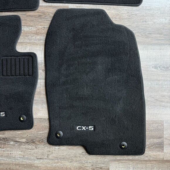 MAZDA CX-5 Floor Mats OEM 2017-Current Carpet Black Set 4 out of 4 KBG6-68G40 - Picture 2 of 8